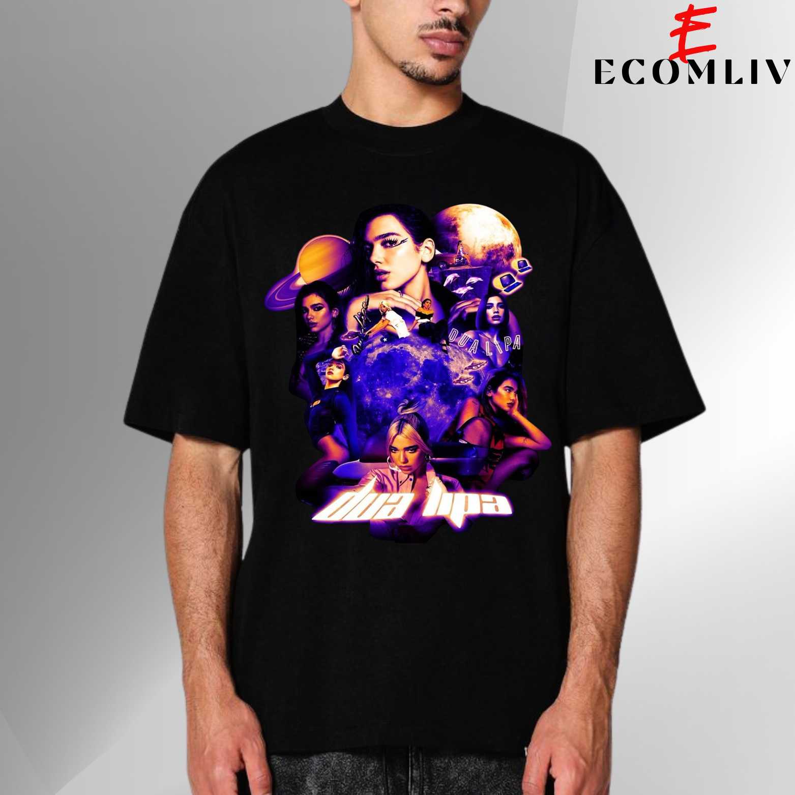 Dua Lipa T Shirt, Music Star Streetwear Merch Collector Gift